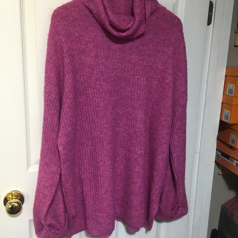 George Women's Cowl Neck Sweater - Pink